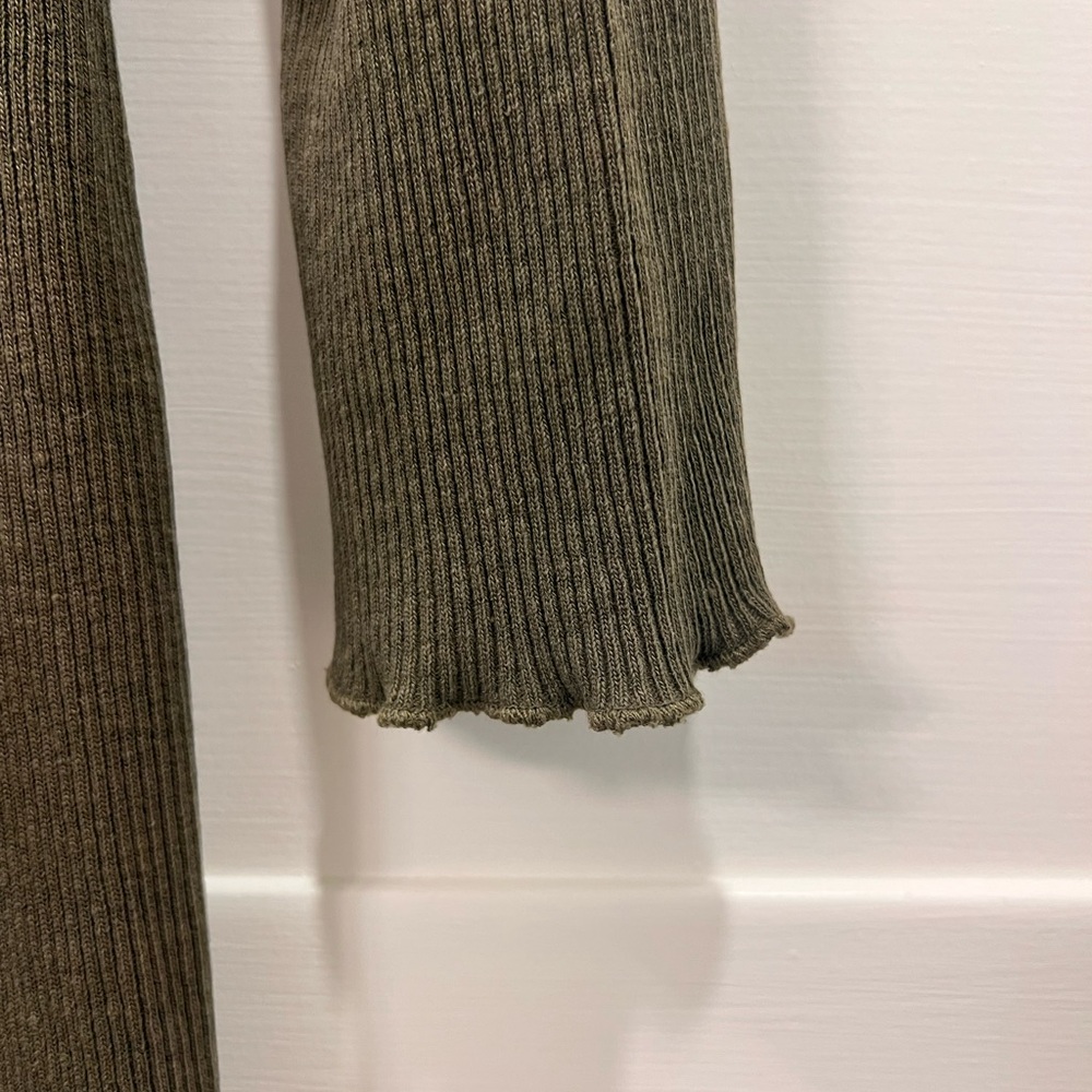 Back Beat Co. Olive Green Ribbed Dress - Picture 4 of 6